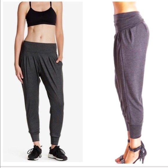 Pants - ♦️SALE♦️Charcoal fold waist harem pants
